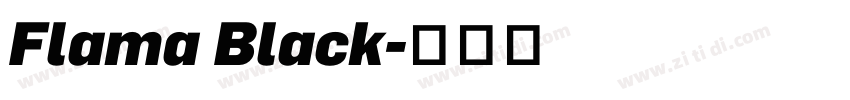 Flama Black字体转换